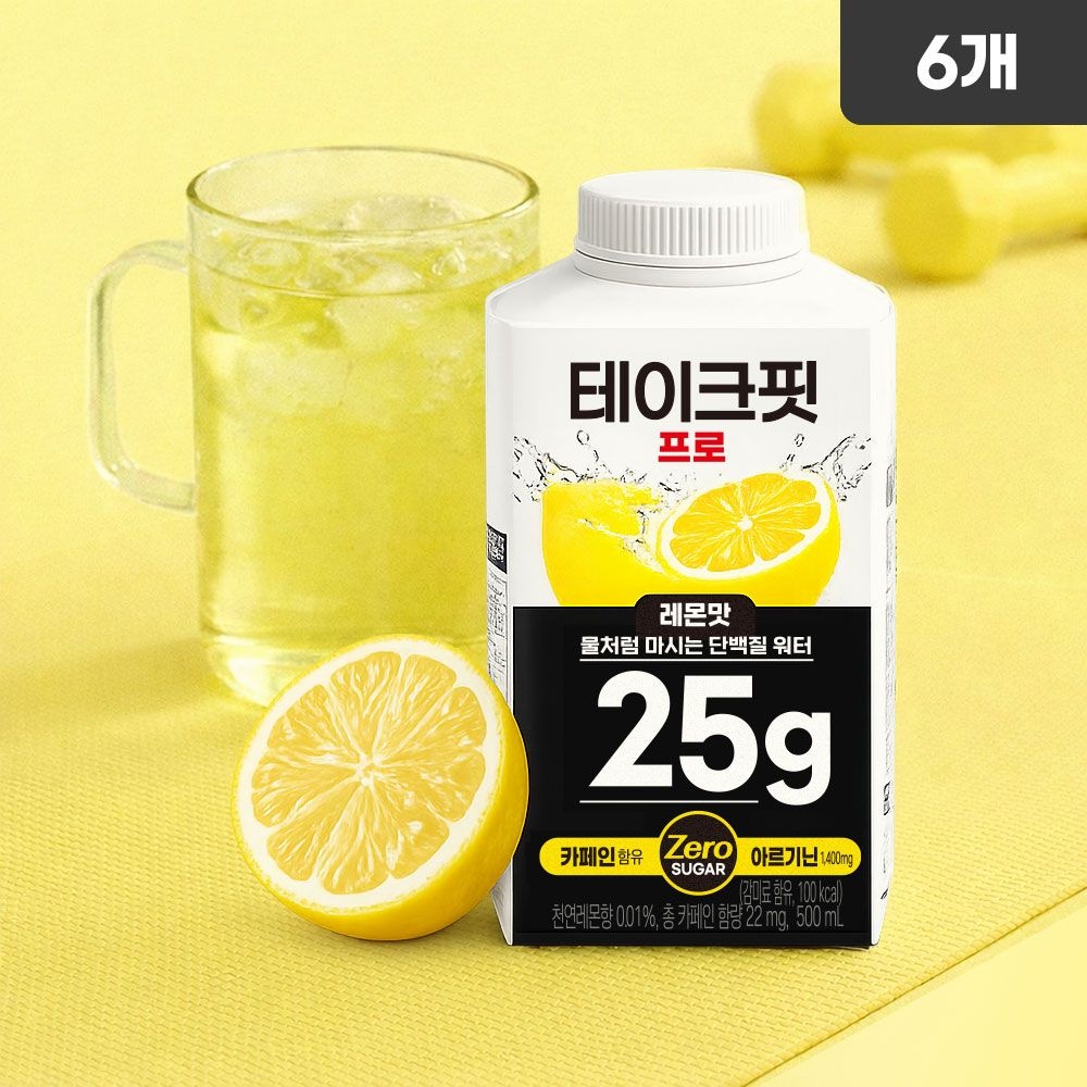 [냉장] 테이크핏 프로 레몬맛 500ml, 6개
