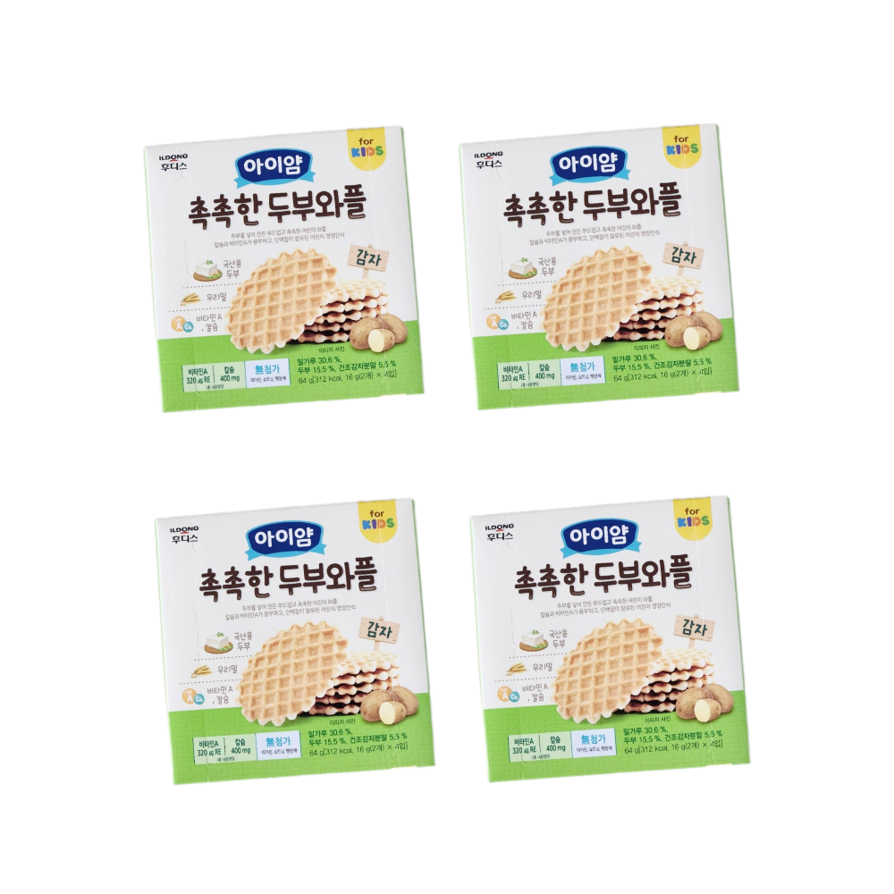아이얌 촉촉한 두부와플 감자 64g, 4개