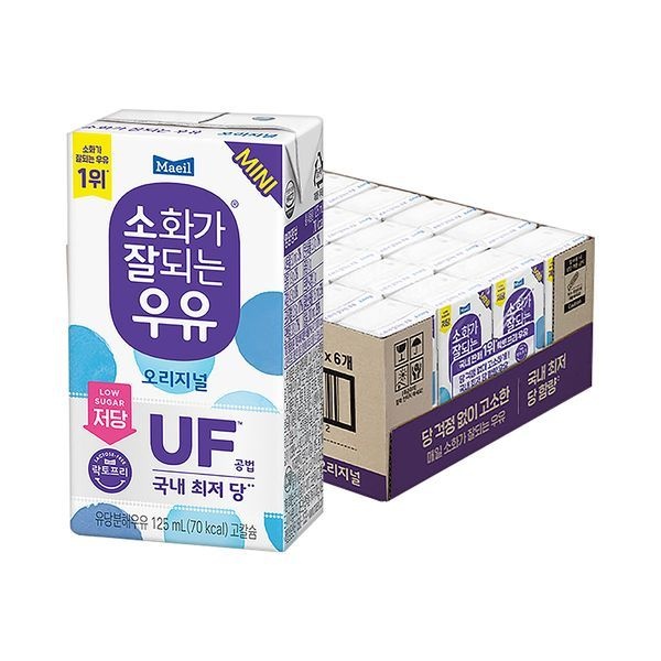 매일 소화가 잘되는 우유 미니 125ml 24팩
