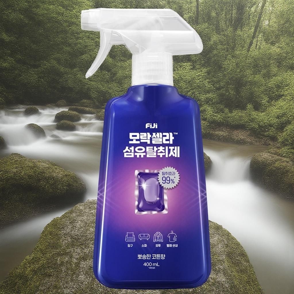 [오늘출발] 피지 모락셀라 섬유탈취제 뽀송한 코튼향 본품 400ml 1개