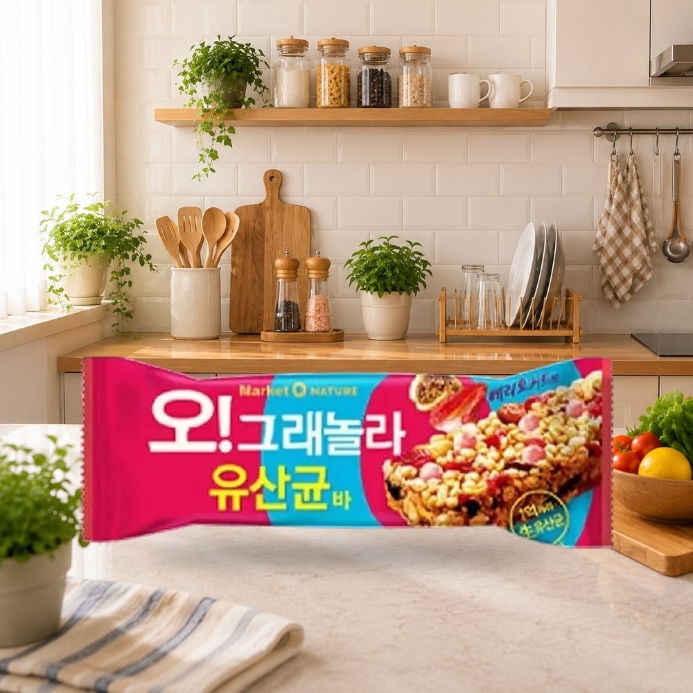 오리온 마켓오네이처 오 그래놀라 유산균바 35g 15개