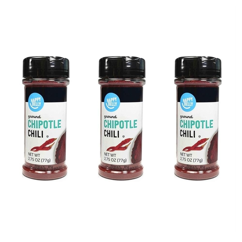 해피벨리 [해외] 해피 벨리 치폴레 칠리 크러쉬 77g 3팩 Happy Belly Chipotle Chili, Crushed, 2.75 oz