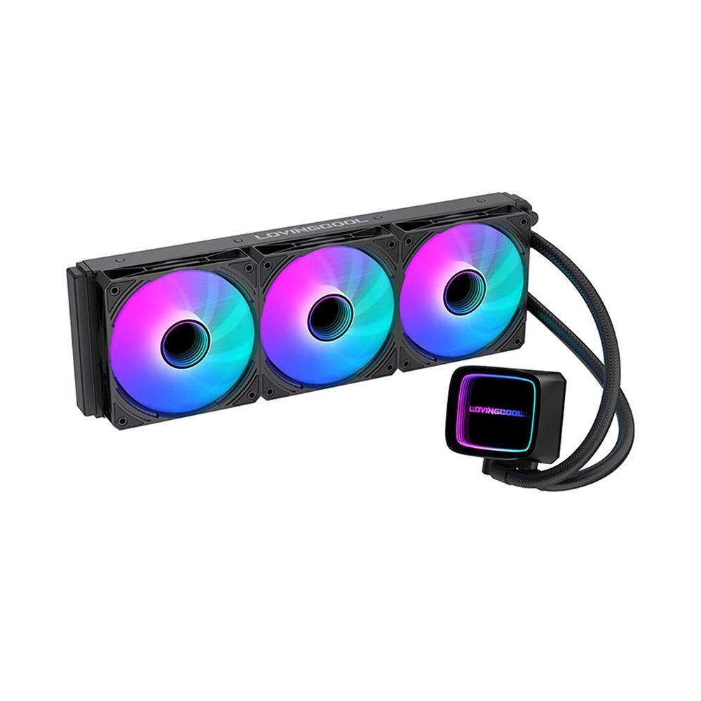 러빙쿨 인피니티 미러 ARGB 일체형 CPU 수냉쿨러 HK-360-01 블랙