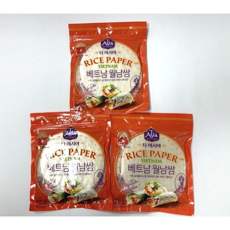 THAI WAH PUBLIC COMPANY LIMITED 티아시아 베트남 월남쌈 라이스페이퍼 200g 3개