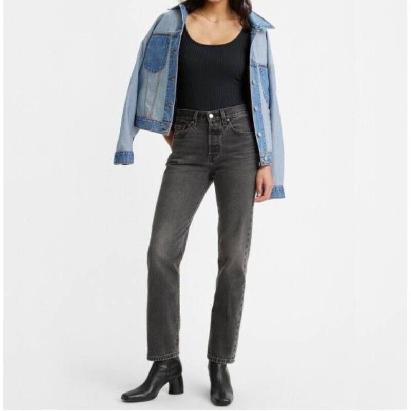 <매장정품> LEVI'S 리바이스 여성 501 스트레이트핏 흑청 데님 팬츠 12501-0452_30 125010452_GJW 2104695