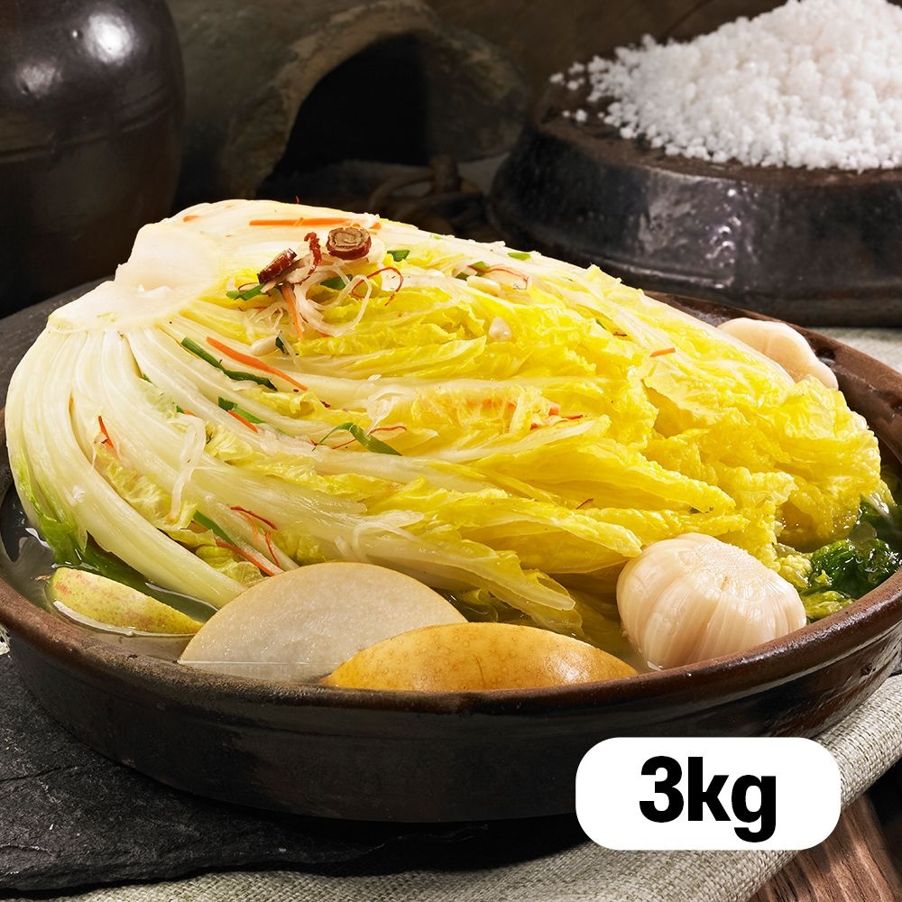 참가득 시원한 국산 백김치 3kg / 배추 물김치 가정식 밥도둑 반찬 저녁 반찬거리 주문