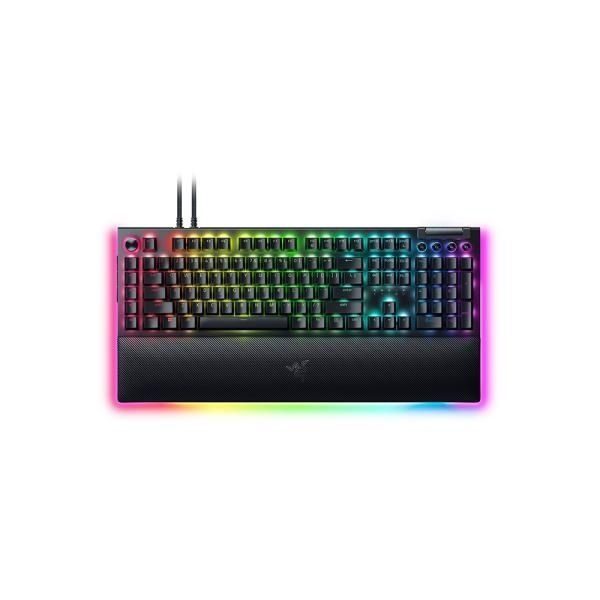 RAZER 레이저코리아 유선 기계식 게이밍 키보드 BlackWidow V4 Pro KR 블랙위도우 프로 한영자판 블랙녹축 4203604
