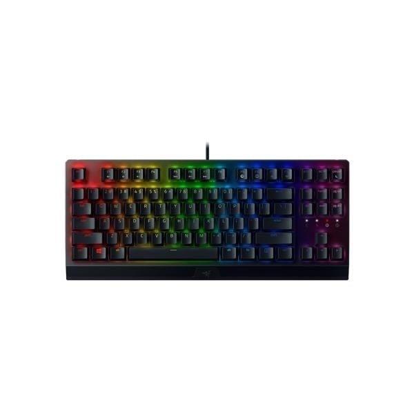 RAZER 레이저코리아 유선 기계식 키보드 레이저 Blackwidow V3 TKL 블랙위도우 한영 블랙 그린스위치 4203595
