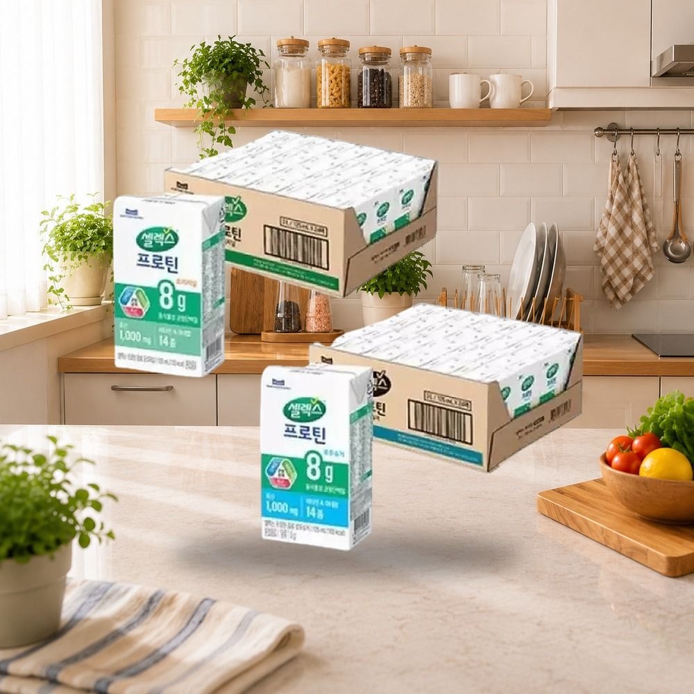 셀렉스 프로틴 음료 오리지널 팩 125ml 24개 + 로우슈거 팩 125ml 24개