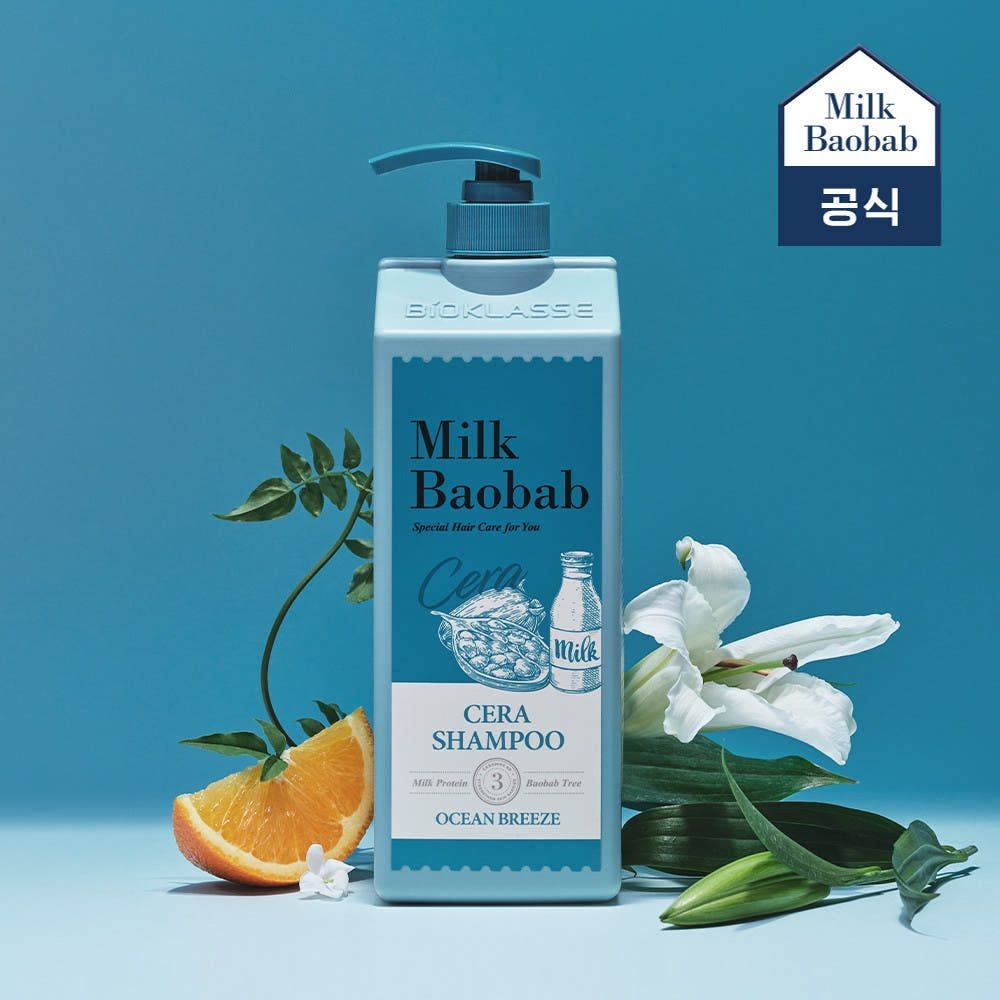 밀크바오밥 세라 샴푸 오션브리즈, 1.2L, 1개