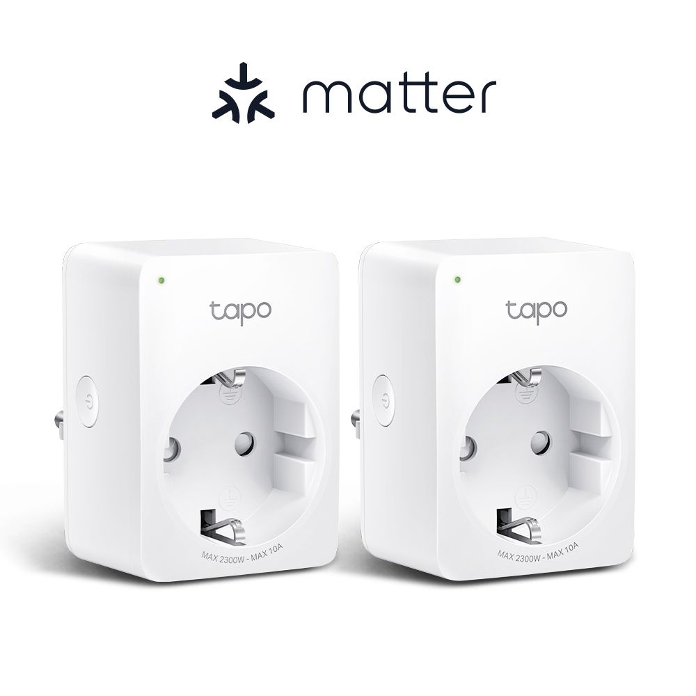 티피링크 Tapo P100M 10A 스마트플러그 Wi-Fi 타이머 콘센트 화이트, 2개