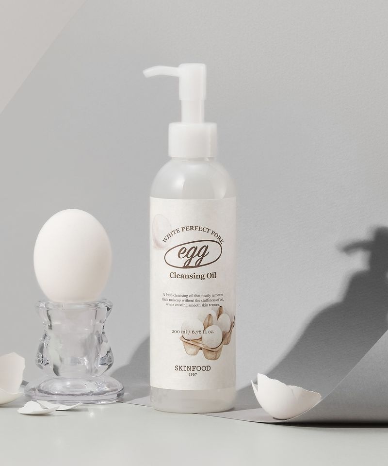 SKINFOOD 에그 화이트 퍼펙트 포어 클렌징오일 200ml