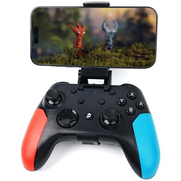 [해외] WZUICOV 블루투스 유선 게임 컨트롤러 스위치 아이폰호환 iPad Apple Arcade 안드로이드 PC 등용 듀얼 모드 게임패드 휴