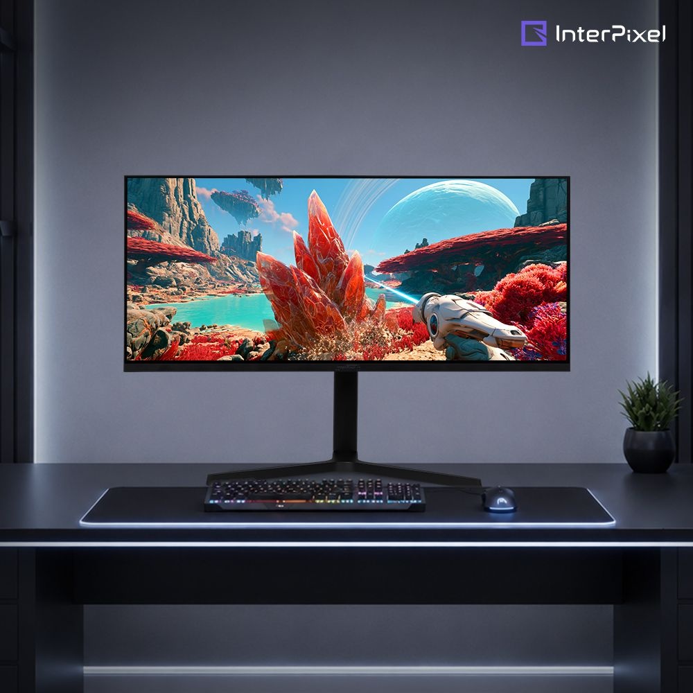 [신제품] 인터픽셀 IPU3440 UWQHD IPS 180Hz 게이밍 모니터 86~87cm(34인치), 일반, 블랙