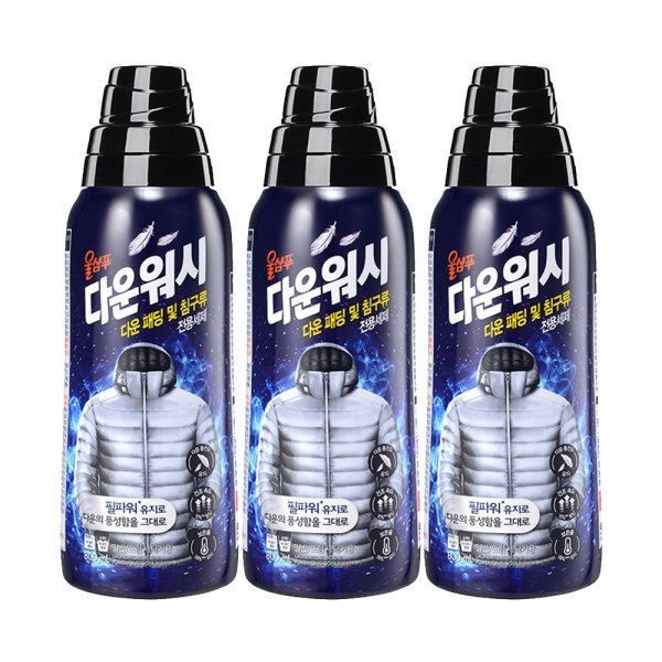 울샴푸 다운워시 세제 800ml x3개 애경