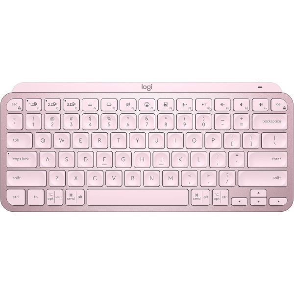 [해외] 로지텍 MX Keys Mini 미니멀리스트 무선 백라이트 키보드 로즈 315290