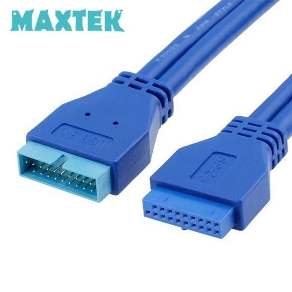 MAXTEK 맥스텍 USB3.0 19P20P 메인보드 연장 케이블 50cm MT218 4204850