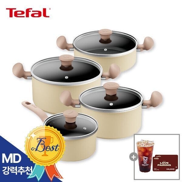 (빅스 최종가 127450원)테팔 데이지 냄비 4종(편수18+양수20+양수24+전골24)