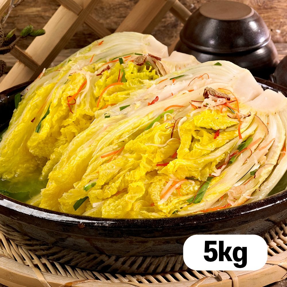 참가득 시원한 국산 백김치 5kg / 배추 물김치 가정식 밥도둑 반찬 저녁 반찬거리 주문
