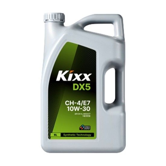 고급 엔진 오일 디젤 Kixx DX5 CH-4등급/E7 10W-30 3 / 6L BX 트럭 버스 건설 장비 엔진오일 윤활유