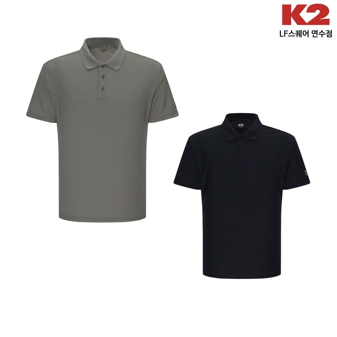 K2 남자 여름티셔츠 BOOST 조직감 반팔 폴로 KMM26287 L 등산의류