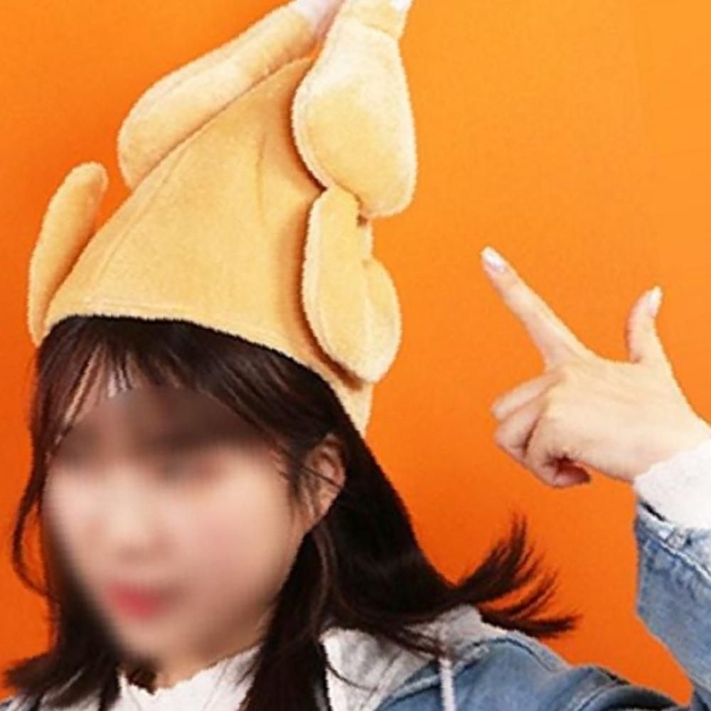 닭 다리 머리띠 치킨 머리띠 인싸템 파티 코스튬 만우절 생일 할로윈 모자