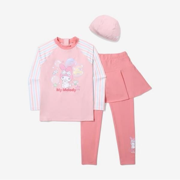 휠라 키즈 마이멜로디 래쉬가드 SET (FK2SWG2S01F_SUP)