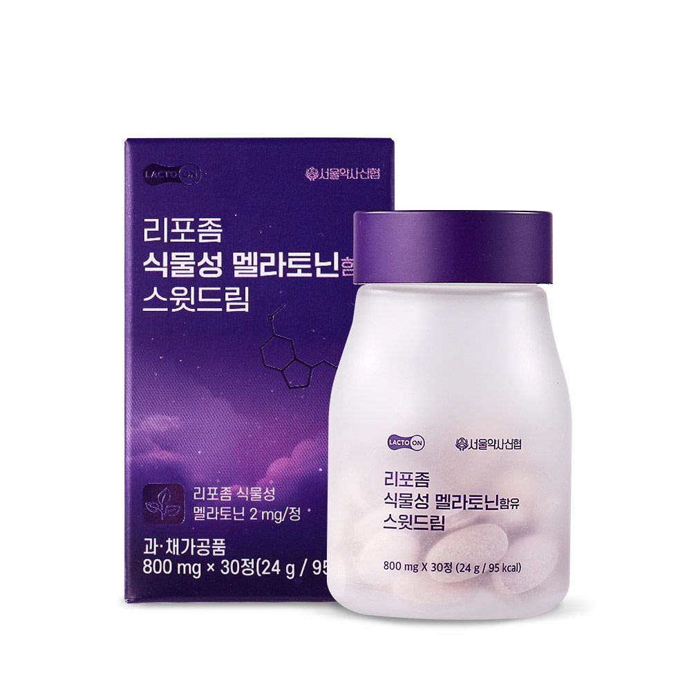 [롯데백화점] 서울약사신협 [서울약사신협] 락토온 리포좀 식물성 멜라토닌 2mg 함유 스윗드림 30정