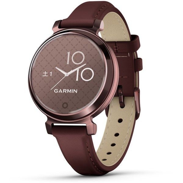 GARMIN [해외] 가민 Lily 2 Classic 릴리 클래식 Mulberry Leather / Dark Bronze 말베리 가죽 다크 브론즈 35.4mm 밴드 스마트 워치 010-02839-51