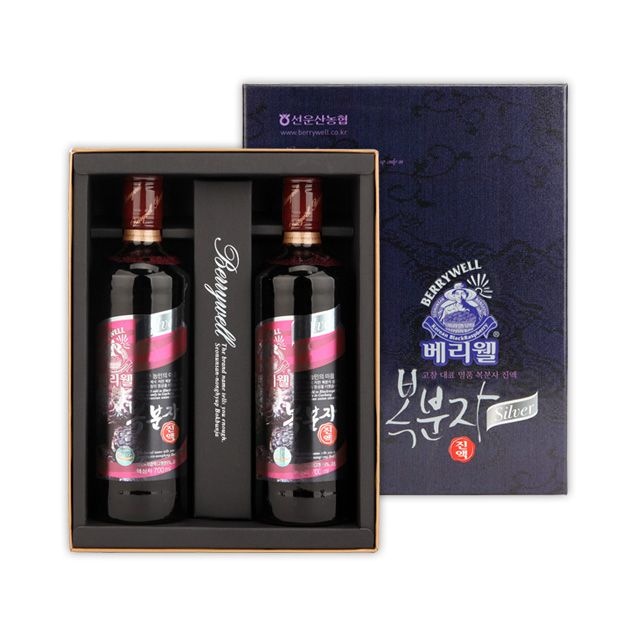 [롯데백화점] 오초록 선운산농협 베리웰 복분자 진액 지관 세트 (700ml x 2병)