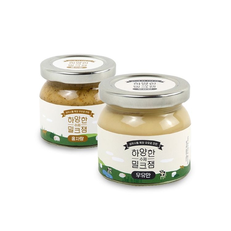 [롯데백화점] 제주푸드마씸 [제주푸드마씸] 하양한 수제밀크잼 우유만+홍차랑 각 110g