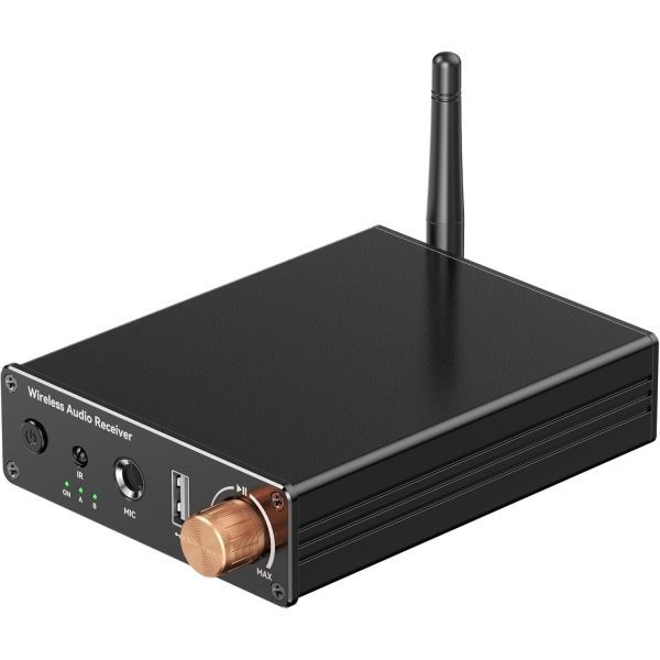 [해외] 블루투스 6.0 수신기 3.5mm AUX RCA 케이블이 포함된 오디오 어댑터 구형 스테레오 홈 스피커 유선 헤드폰 음악 스트