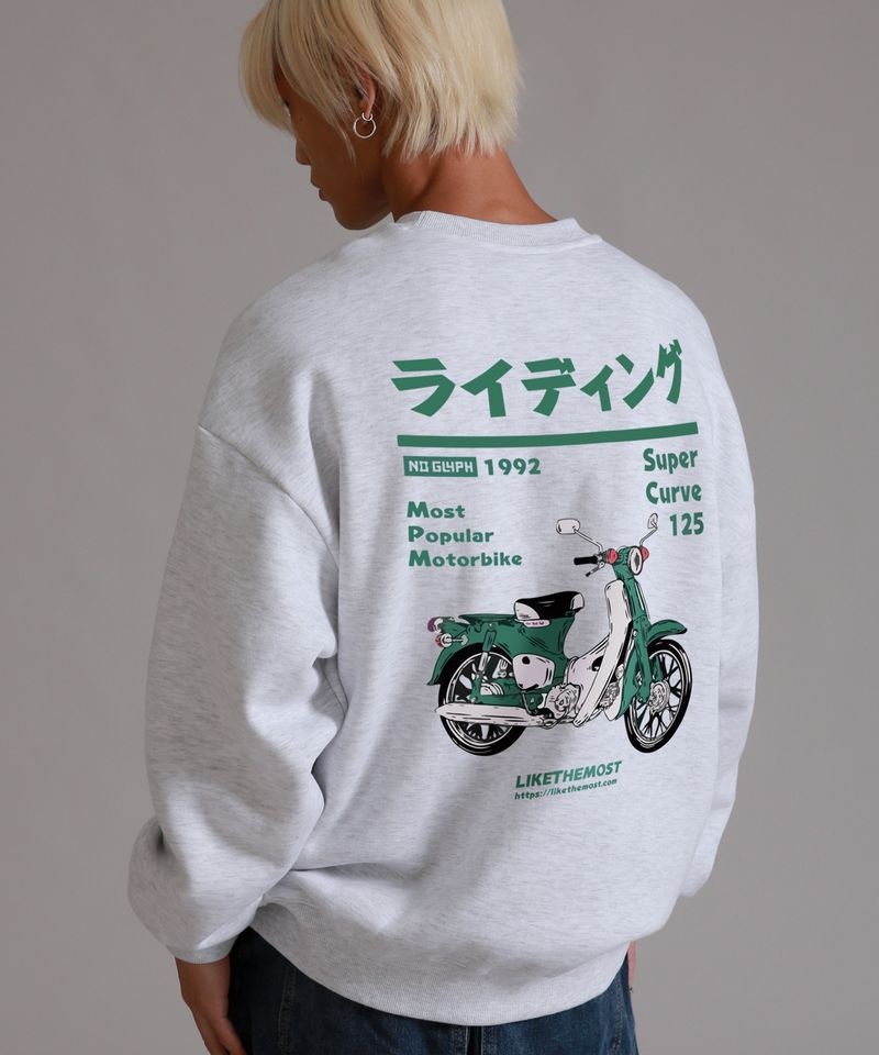 라이크더모스트 LIKE THE MOST 라이딩 바이크 오버핏 스웨트 셔츠_4colors 5009664748 3745621