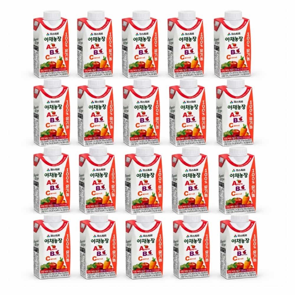 파스퇴르 야채농장 ABC주스 실온보관 200ml x 20개