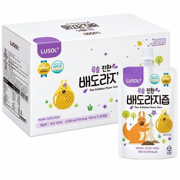 루솔이 만든 진한 배도라지즙 선물세트