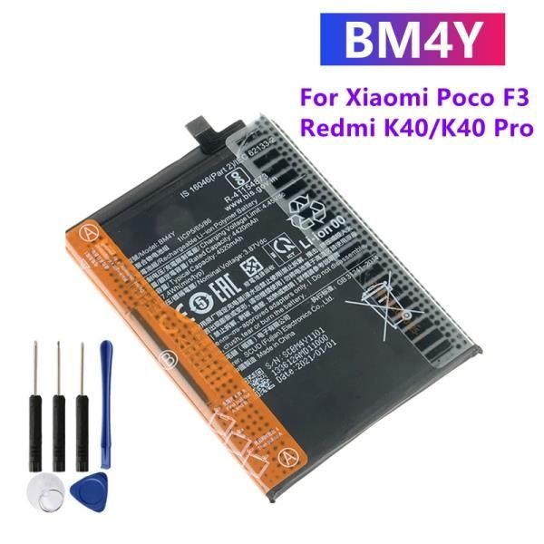 샤오미 포코 F3 레드미 K40 프로용 배터리 BM4Y, 포코폰 X3