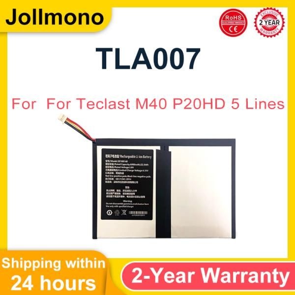 Teclast M40 P20HD 5 라인 배터리 용 Bateria