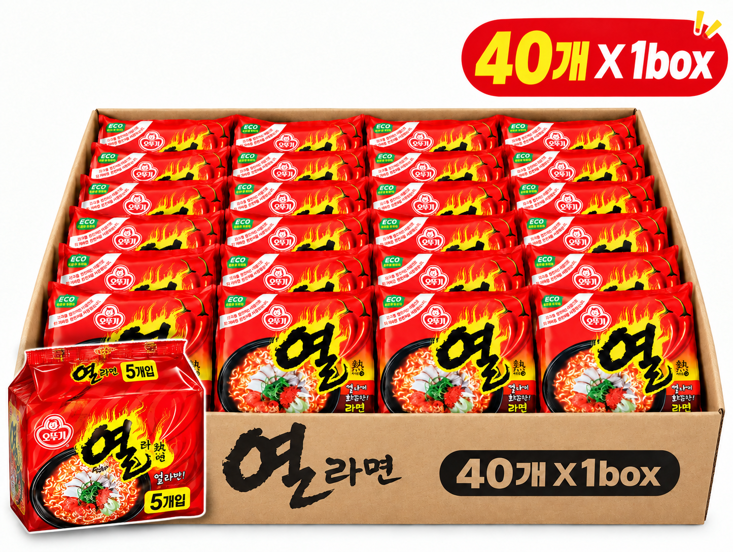 오뚜기 열라면 40개입(1박스)
