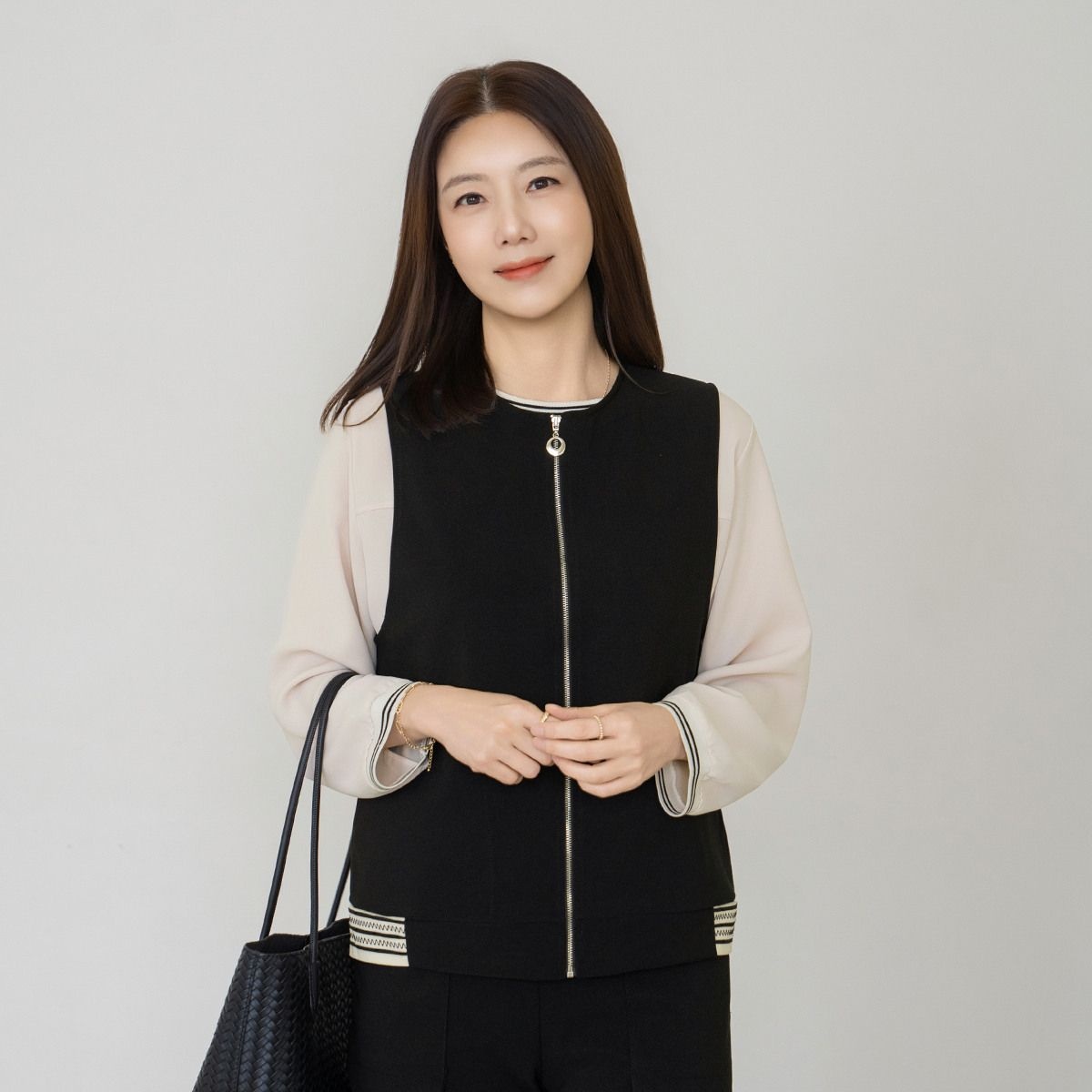 마담4060 [패션플러스][마담4060]엄마옷 마담4060 입고벗기편한 중년여성 데일리 조끼 -RVE2603018-