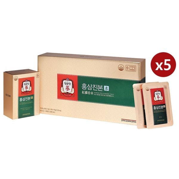 정관장 홍삼진본 40ml x 30포 5박스 (150일분)
