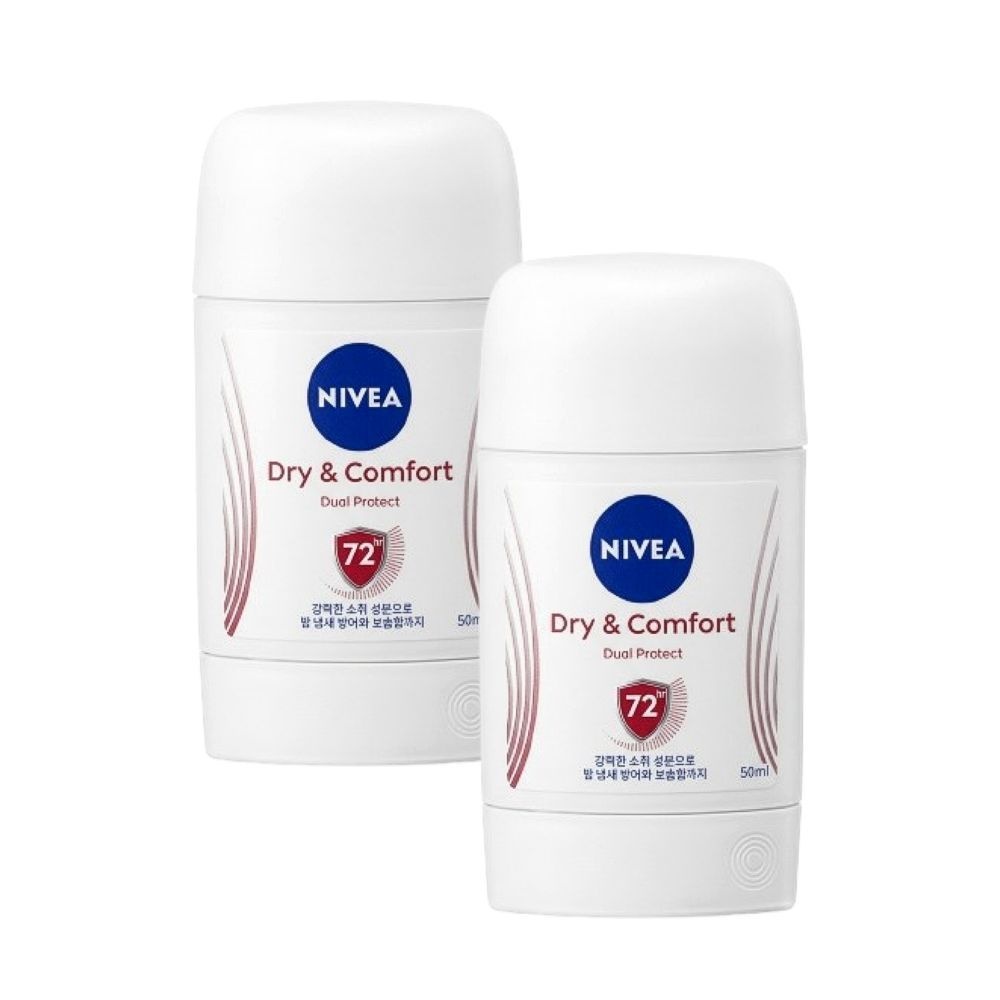 니베아 데오드란트 스틱 드라이 앤 콤포트 50ml 2개