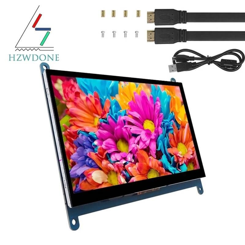 [해외] 라즈베리파이 7인치 모니터 1024x600 IPS 터치스크린 HDMI 디스플레이 1102410