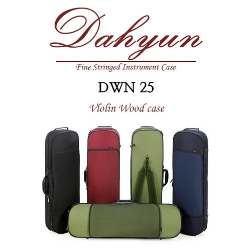다현 바이올린 케이스 풀사이즈 DWN25 우드 케이스 4컬러