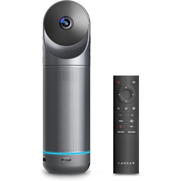 [해외] KanDao Meeting Pro 360 회의실 카메라 시스템 AI 트래킹 기능이 탑재된 화상 회의 마이크 8개 스피커 포함 최대 수신 거