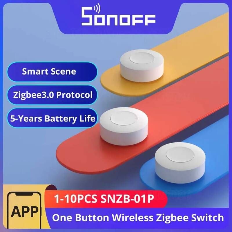 [해외] 소노프 SNZB-01P 스마트 Zigbee 무선 버튼 1101495