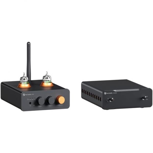 [해외] Fosi Audio 포시오디오 GR40 진공관 프리앰프 DAC 내장 V3 모노 파워 앰프 홈 오디오 스피커용 302575