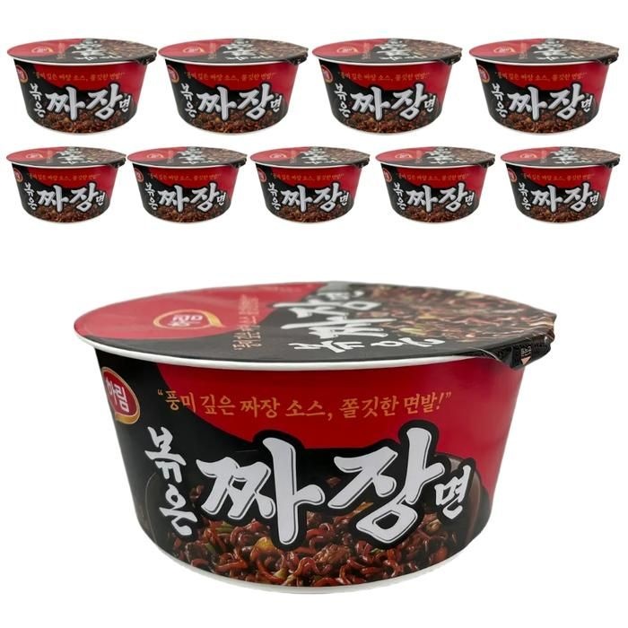 하림 볶은 짜장면 컵 107g 10개