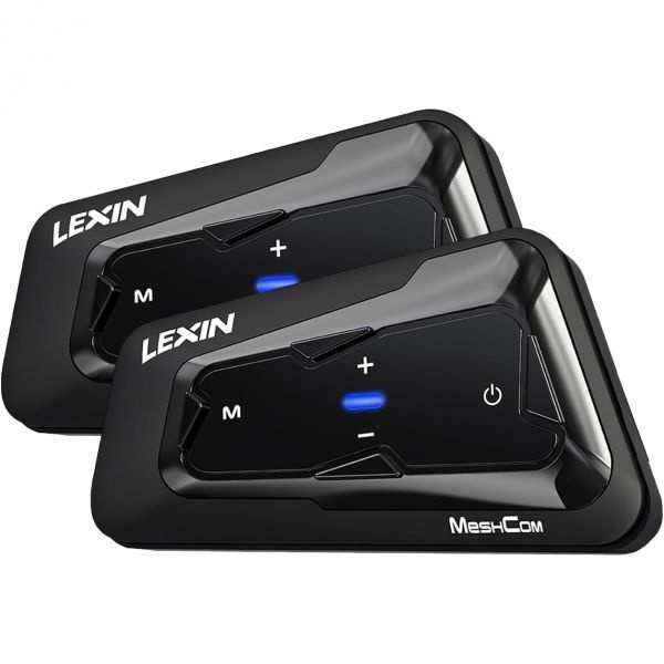 [해외] LEXIN MeshCom 오토바이 헬멧 블루투스 헤드셋 24인용 메쉬 통신 시스템 듀얼 칩 탑재 오디오 멀티태스킹 음악 공유 11