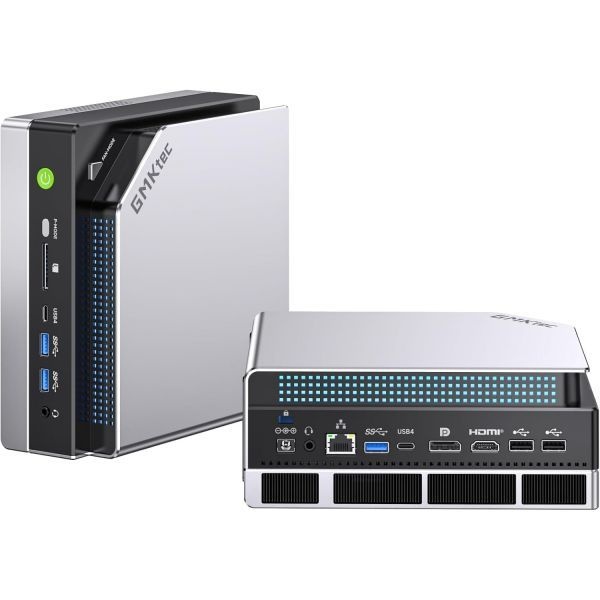 [해외] GMKtec AI 미니 PC Ryzen Al Max 395 최대 5.1GHz 게이밍 컴퓨터 128GB LPDDR5X 8000MHz 16GB 8 2TB PCIe 4.0 SSD 트리플 스크린 8K 디스플