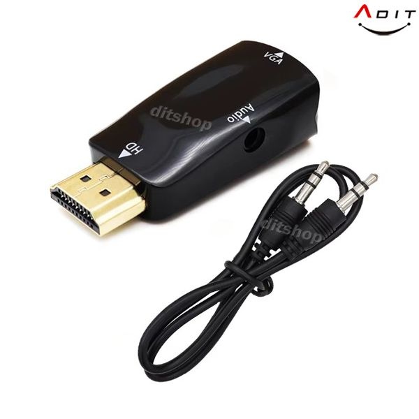 HDMI to RGB(VGA)오디오 변환젠더
